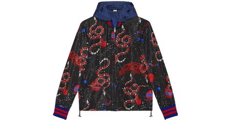 gucci space snake jacket|Men's Designer Luxury Windbreakers .